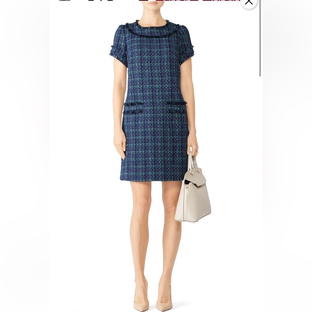 Sail to Sable Plaid Tweed Dress - Picture 2 of 8